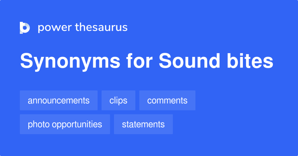 Can’t Give You a Sound&nbsp;Bite