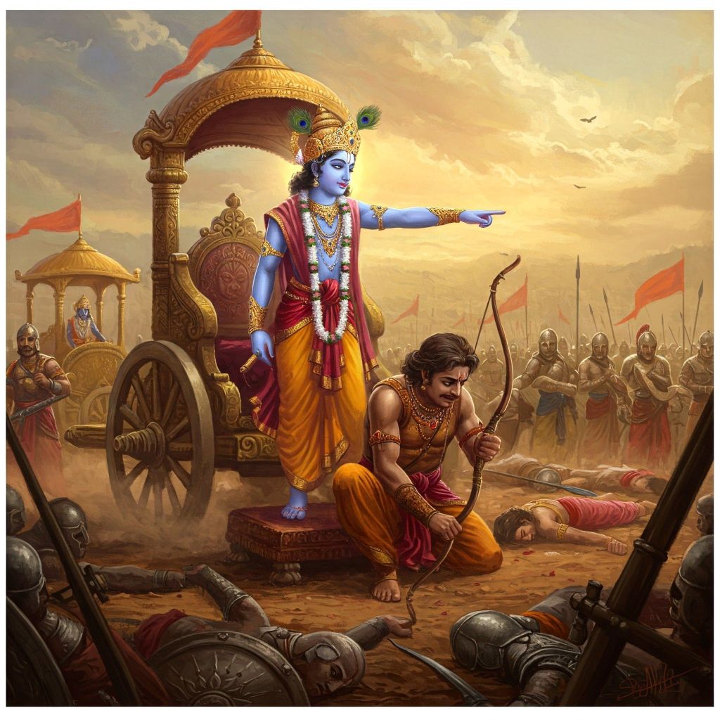 Arjuna on the&nbsp;Battlefield